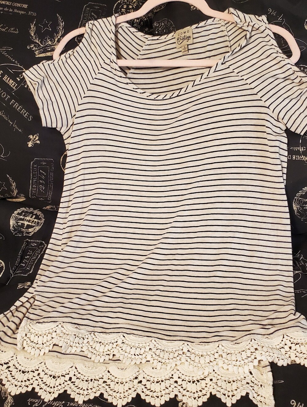 Como Vintage Women's S Cold Shoulder Top
